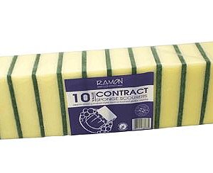 Contract Sponge Yellow Scourers (10)
