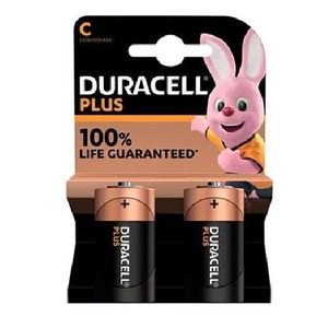 Duracell Plus C Batteries (2)