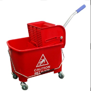 King-Speedy Mop Bucket & Wringer 24L -Red