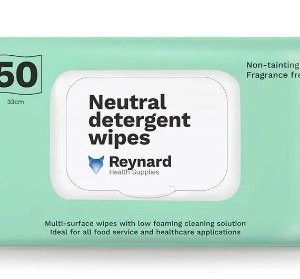 Reynard Neutral Detergent Wipes 33 x 20cm (12X50)