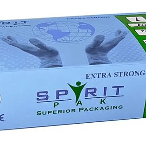 Blue Vinyl Glove Powder Free (100) Large