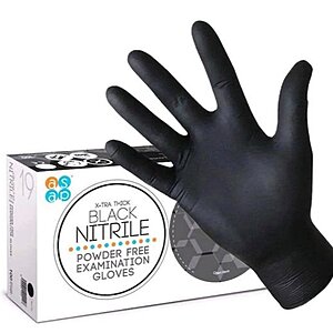 Black Nitrile Powder Free Large (100)