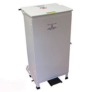 Fire Retardant Bin Large White 90ltr (SC)