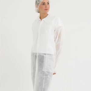 Visitor Coat - white with velcro fastening XL (50)