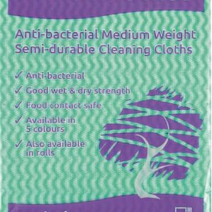 Envirolite Plus Folded Anti Bacterial Green Cloth 50x36cm(50)