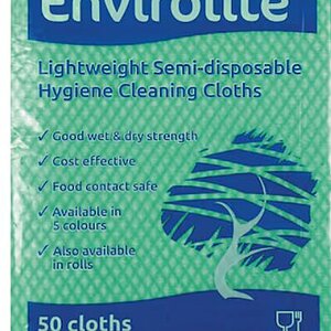 Envirolite Folded Green Cleaning Cloth 50x36cm(50)