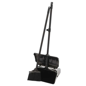 Heavy Duty Lobby Dustpan Set – Black