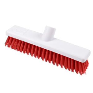 12″ Soft Heavy Duty Hygiene Broom Head-Red