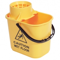 Yellow Plastic Wringer Bucket 15 litre