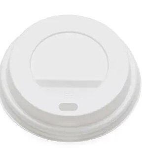 90mm White Hot Cup Lids - Huh (10/12/16oz ) (10 x 100)