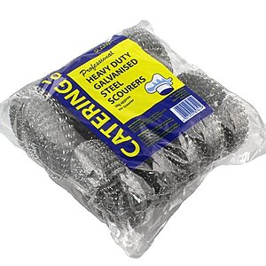Heavy-Duty Metal Scouring Pads 30G, (75)