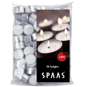 Spaas Tealight Candles 50in 4hr