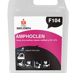 Amphoclen Heavy Duty Foodgrade Sanitiser, 5ltrs