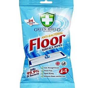 Green Shield Anti-bacterial Floor Wipes (24)