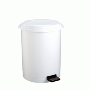 Plastic Pedal Bin White 12Lt