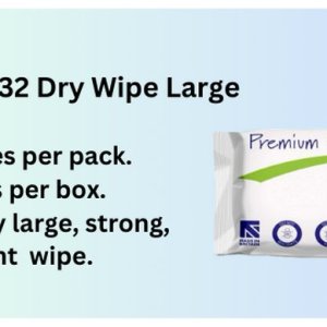 Medx Large Patient Dry Wipe (100)