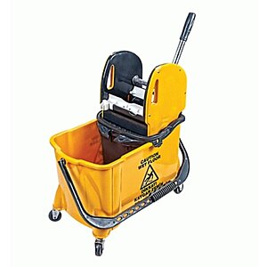 King-Speedy Mop Bucket & Wringer 24L-Yellow