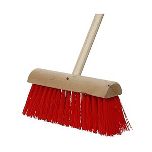 Heavy-Duty Synthetic Yard Brush Handled
