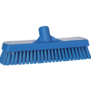 Vikan Broom, Blue With Polyester, Polypropylene, S/S Bristles for Deck Washer Brush