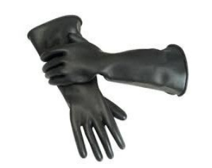 Large Rubber Gauntlets For Chemical Use