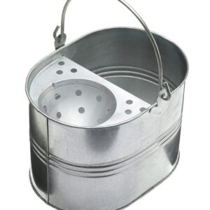 14L Galvanised Steel Mop Bucket With Handle