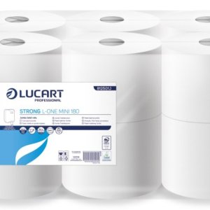Lucart L-One Mini Strong Toilet Tissue Virgin 800 sheets 180m x 12 rolls