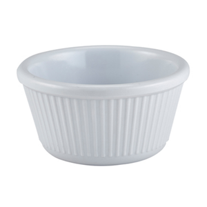 Fluted White Melamine Ramekin 4oz (12cl)