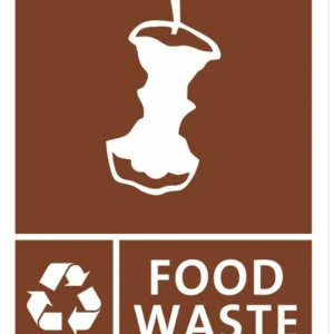 Slim Bin Food Waste Label