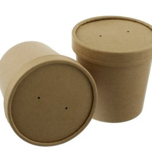 8oz Brown Kraft Soup Cup & Lid(250)