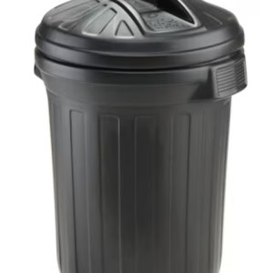 Black 80 Litre Heavy Duty Refuse Bin