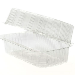 2lb Hinged Plastic Cake Box (420)