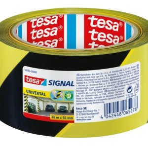 Tesa  Barrier Tape 50mm X 66M Yellow/Black