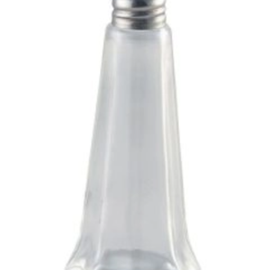 Glass Lighthouse Salt Shaker Silver Top