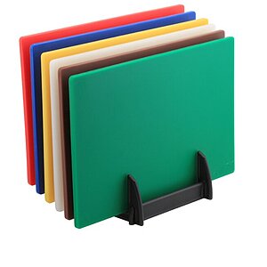 Low Density Chopping Board And Rack Set 18 x 12 x 0.5"