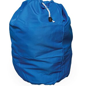 Drawstring Laundry Bag with Base Handle (BLUE)