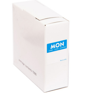 25mm Monday Square Removable Label 1000 Per Roll