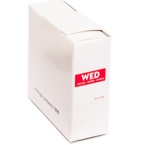 25mm Wednesday Square Removable Label 1000 Per Roll