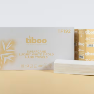 TIBOO Luxury Sugarcane Z-Fold Hand Towels 2Ply x 3000