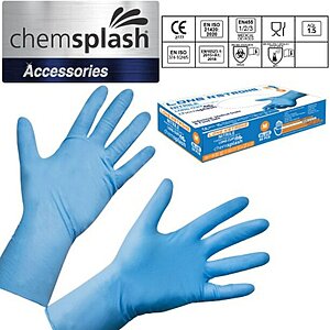 Chemsplash® Long n'Strong Powder Free Nitrile Large Gloves(50)