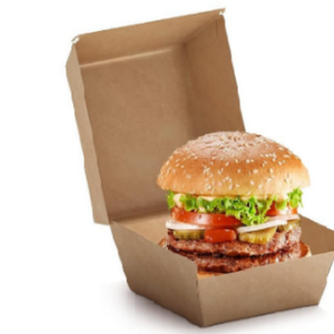 Extra Large Corrugated Burger Box c/w Hinged Lid(300)